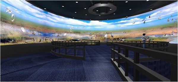 弧幕投影在企業(yè)展廳中的應用插圖